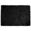 Vidaxl nep schapenvacht tapijt tafalla zwart 140 x 200 cm polyester
