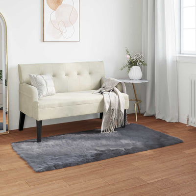 Vidaxx tappeto in finta pelle di pecora tafalla antracite 80 x 150 cm poliestere