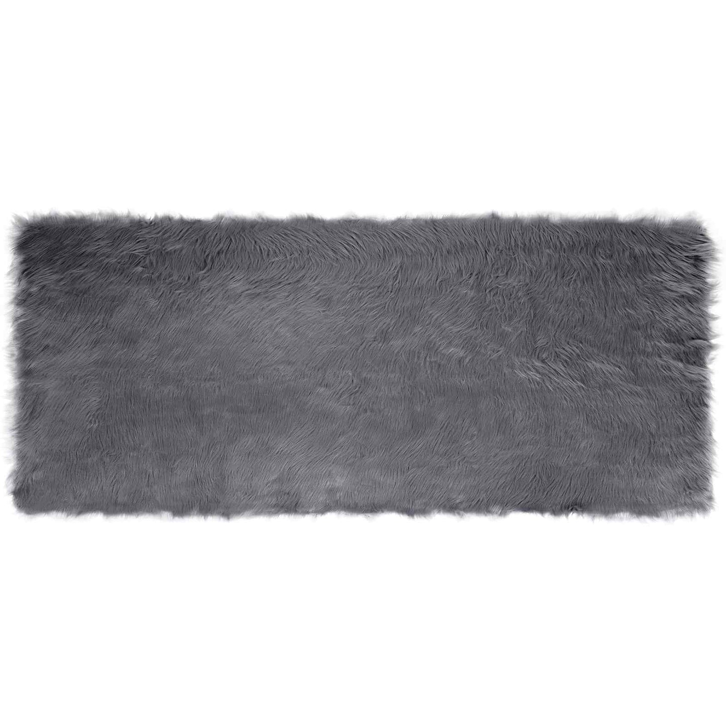 Vidaxl nep schapenvacht tapijt tafalla antraciet 100 x 200 cm