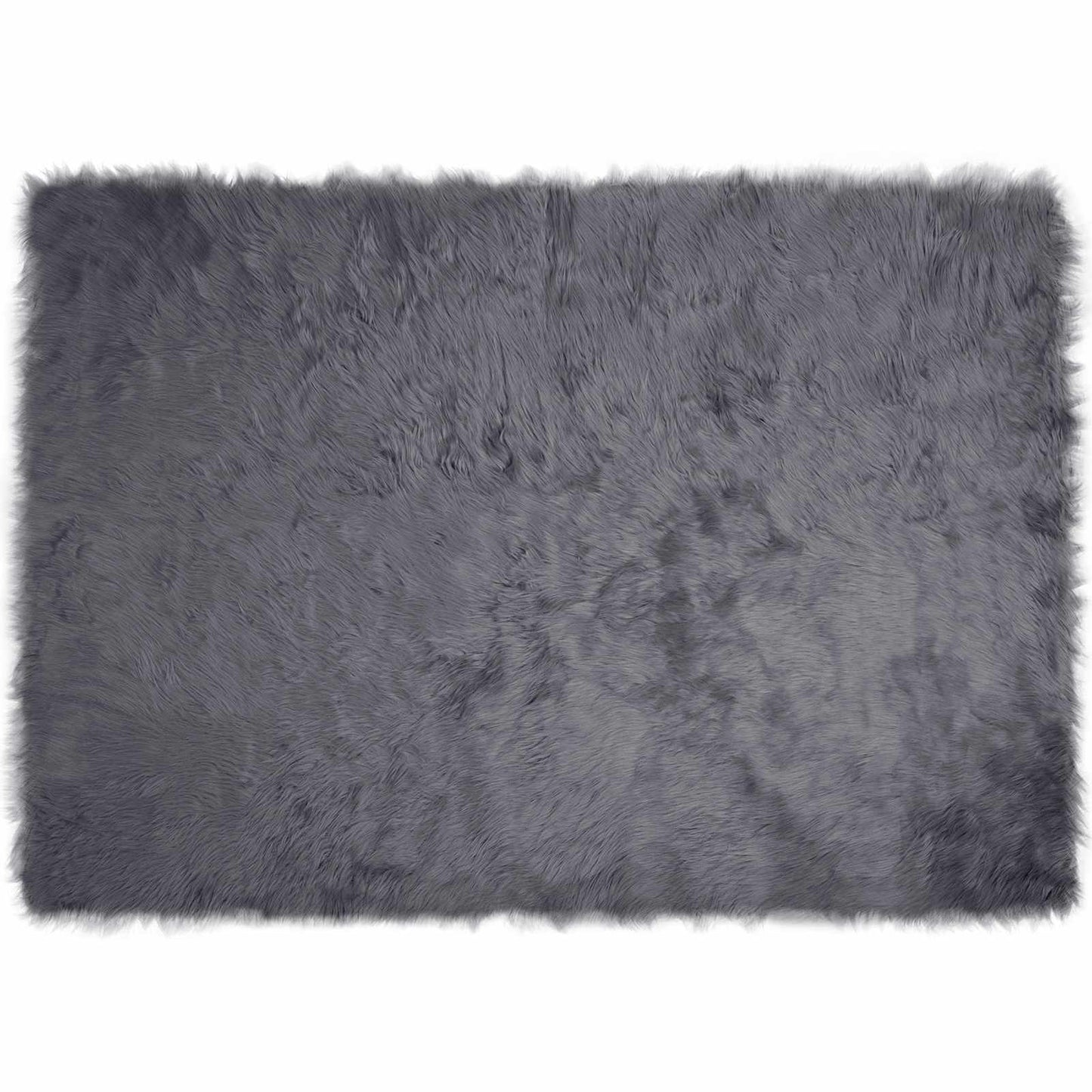Vidaxl nep schapenvacht tapijt tafalla antraciet 140 x 200 cm