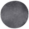 Vidaxl nep schapenvacht tapijt tafalla antraciet ø 120 cm polyester