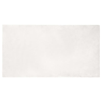 VidaXL alfombra de piel sintética de conejo oilte blanco 60 x 110 cm poliéster
