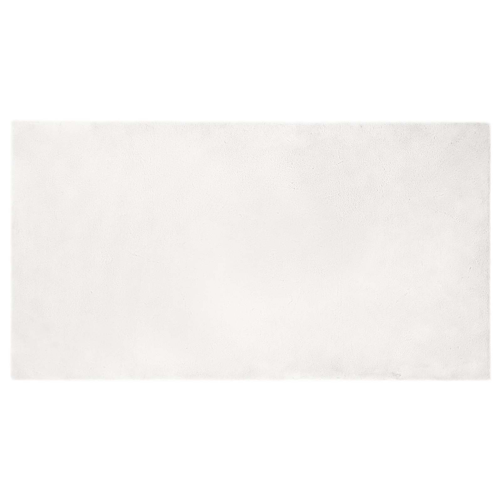 Vidaxl nep konijnenbont tapijt olite wit 80 x 150 cm polyester
