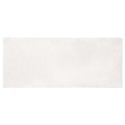 VidaXL alfombra de piel sintética de conejo oilte blanco 80 x 200 cm poliéster