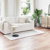 Vidaxl nep konijnenbont tapijt olite wit 100 x 200 cm polyester