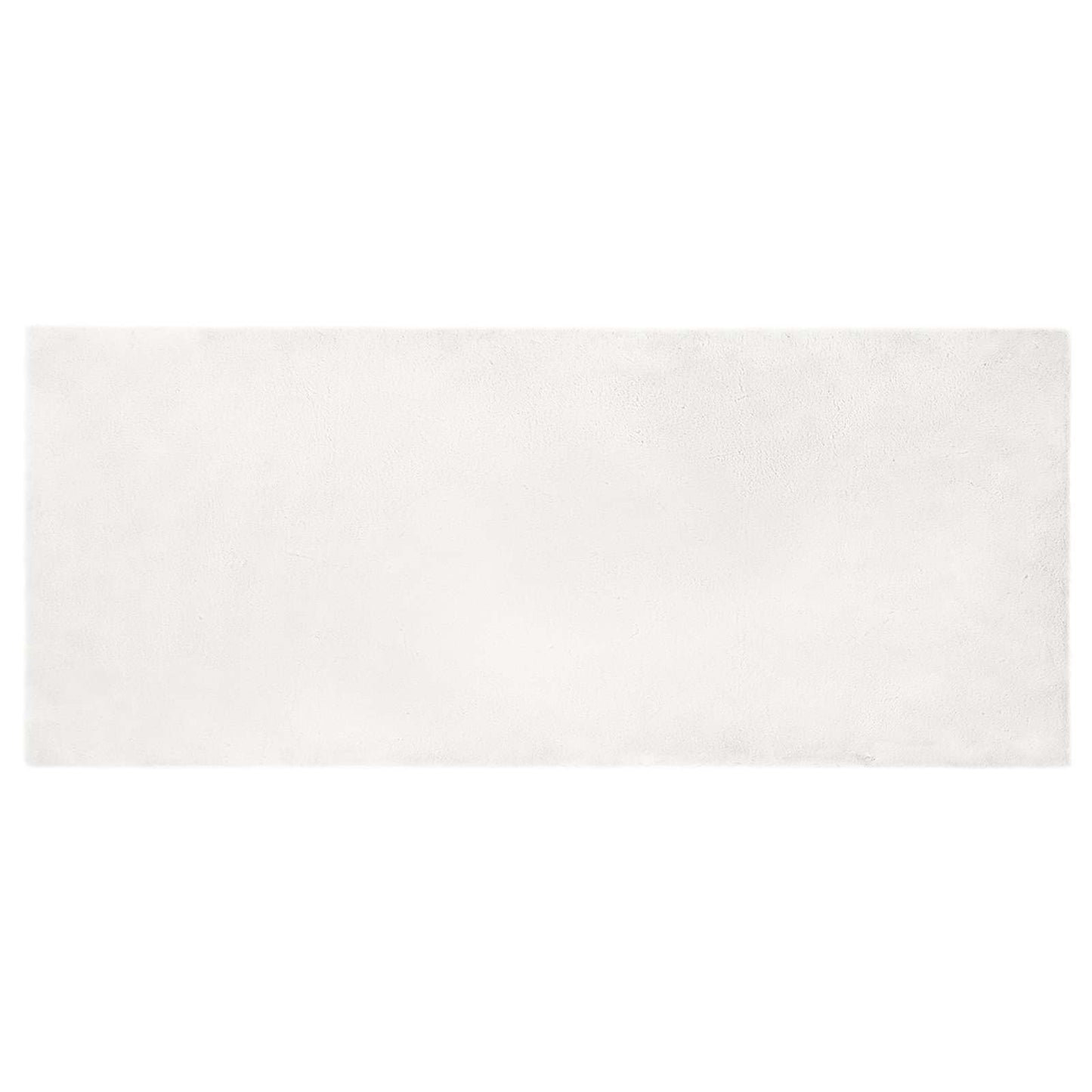 Vidaxl nep konijnenbont tapijt olite wit 100 x 200 cm polyester