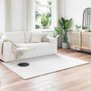 Vidaxl nep konijnenbont tapijt olite wit 120 x 170 cm polyester