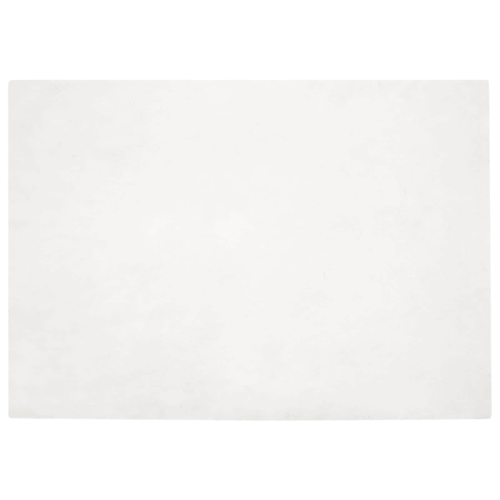 Vidaxl nep konijnenbont tapijt olite wit 140 x 200 cm polyester