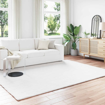 VidaXL alfombra de piel sintética de conejo oilte blanco 200 x 280 cm poliéster