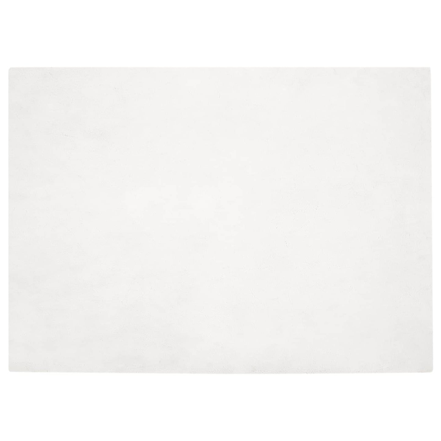 Vidaxl nep konijnenbont tapijt olite wit 200 x 280 cm polyester