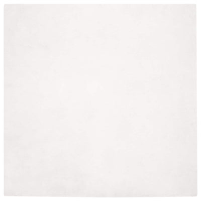 VidaXL tappeto in finta pelliccia di coniglio oilte bianco 200 x 200 cm in poliestere