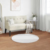 Vidaxl nep konijnenbont tapijt olite wit ø 120 cm polyester