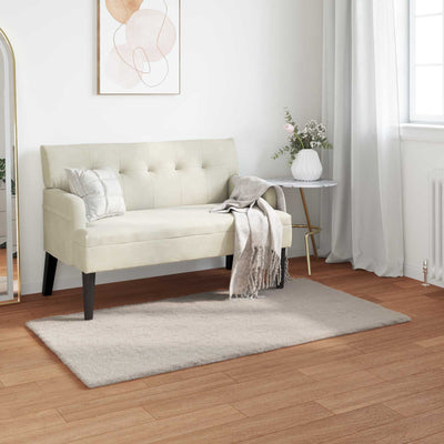VidaXL alfombra de piel sintética de conejo beige oilte 60 x 110 cm poliéster