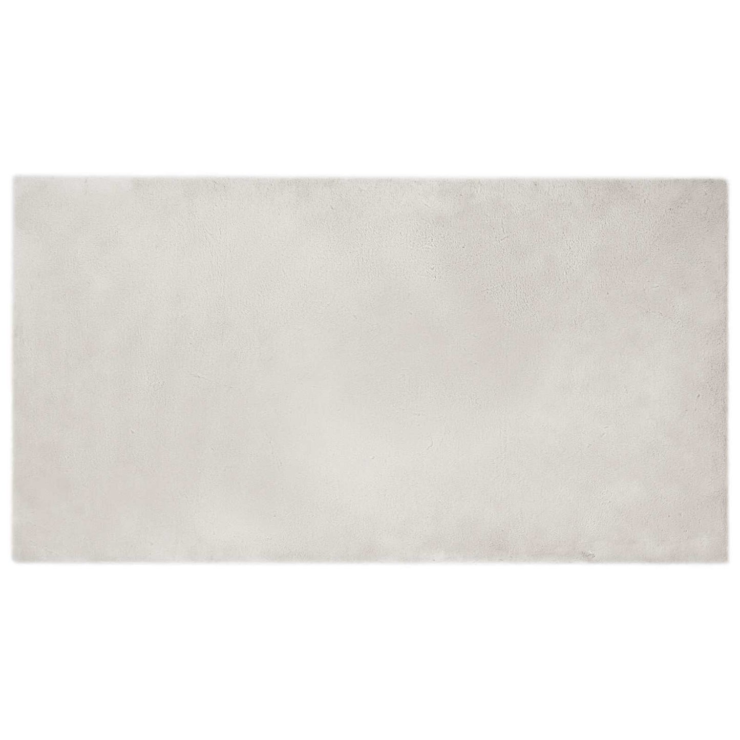 Vidaxl nep konijnenbont tapijt olite beige 60 x 110 cm polyester
