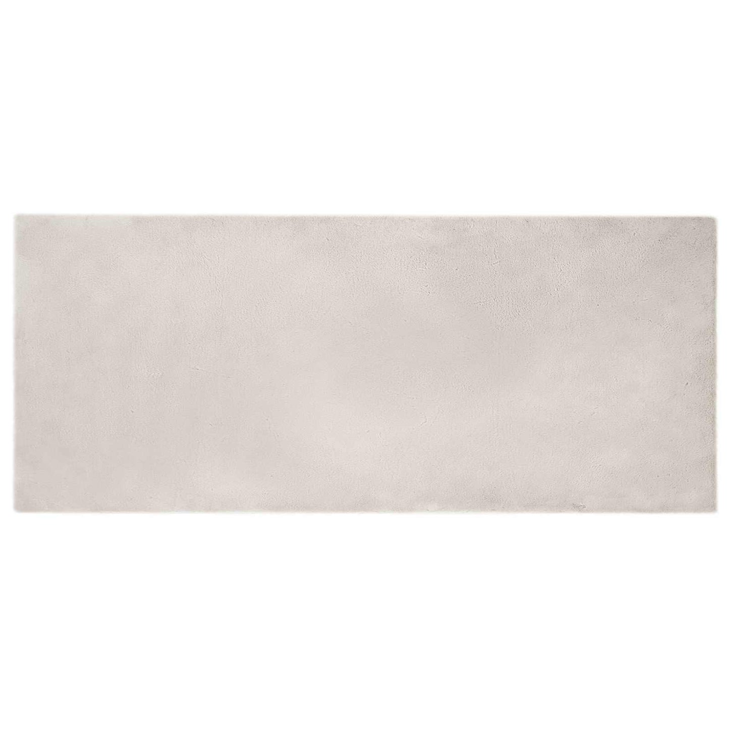 Vidaxl nep konijnenbont tapijt olite beige 80 x 200 cm polyester