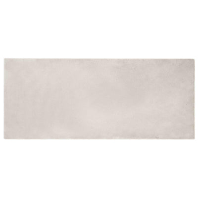 VidaXL alfombra de piel sintética de conejo beige oilte 80 x 200 cm poliéster