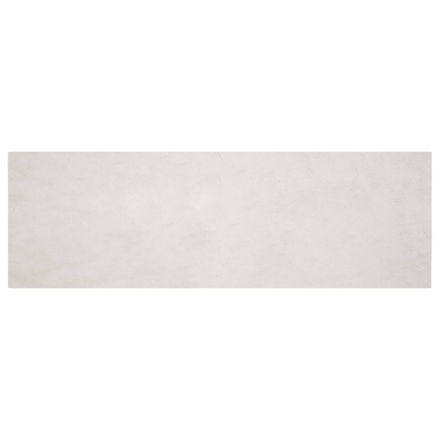 Vidaxl nep konijnenbont tapijt olite beige 80 x 250 cm polyester
