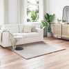 Vidaxl nep konijnenbont tapijt olite beige 160 x 160 cm polyester
