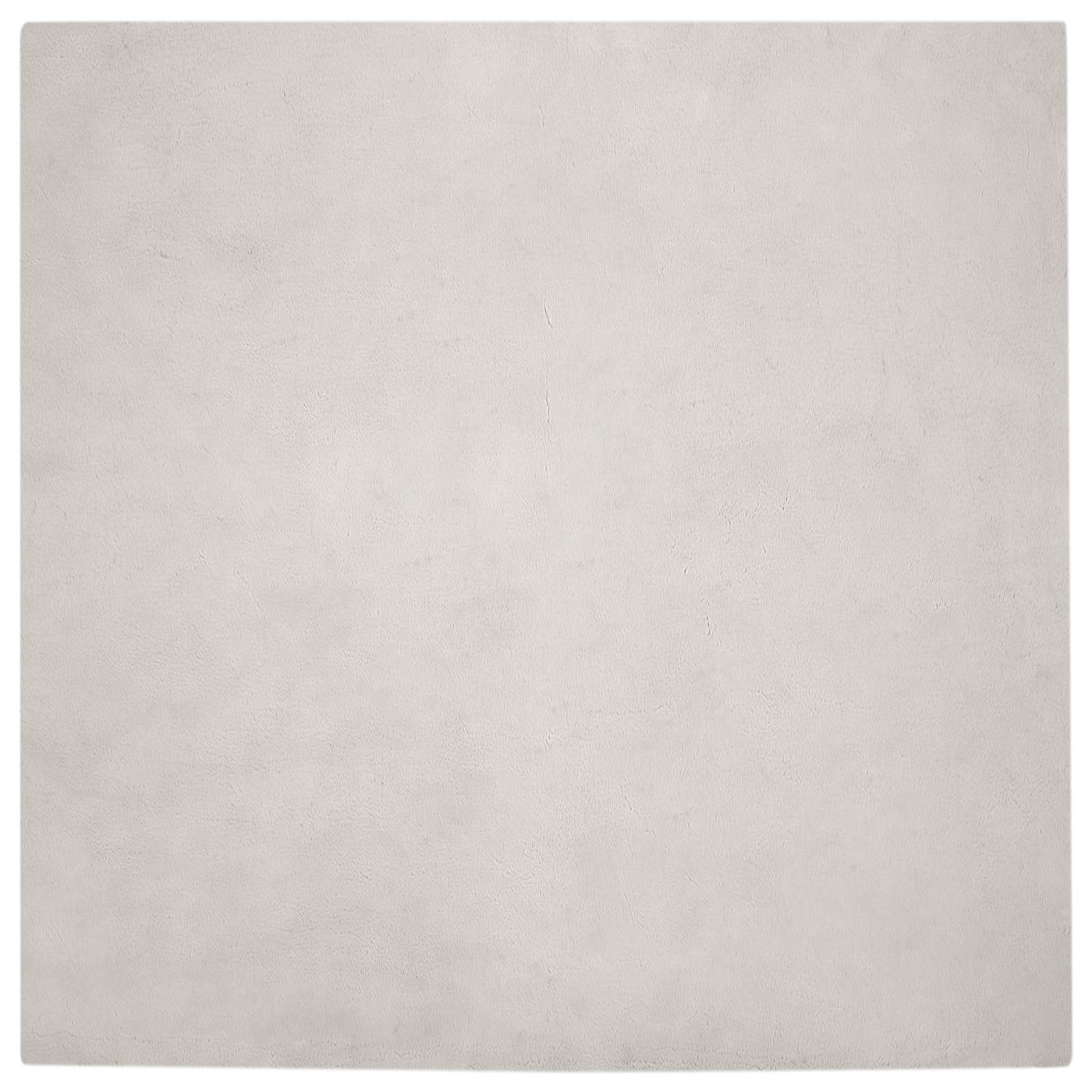 Vidaxl nep konijnenbont tapijt olite beige 200 x 200 cm polyester
