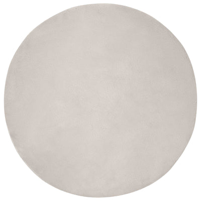 VidaXL alfombra de piel sintética de conejo oilte beige ø 200 cm poliéster