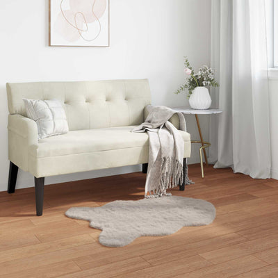 VidaXL tappeto in finta pelliccia di coniglio oilte beige 60 x 90 cm in poliestere