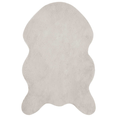 VidaXL tappeto in finta pelliccia di coniglio oilte beige 60 x 90 cm in poliestere