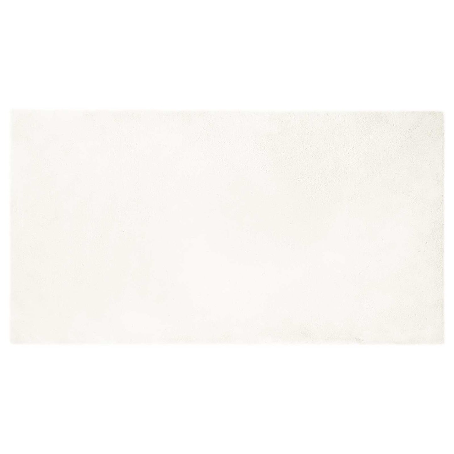 Vidaxl nep konijnenbont tapijt olite crème 80 x 150 cm polyester