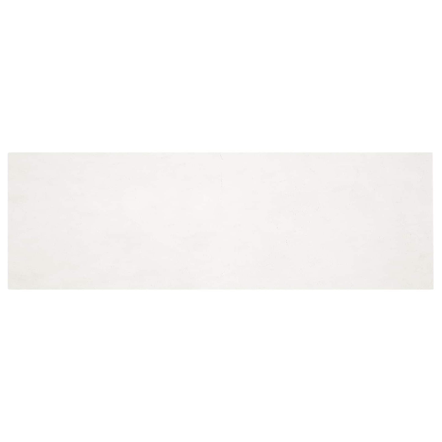Vidaxl nep konijnenbont tapijt olite crème 80 x 250 cm polyester