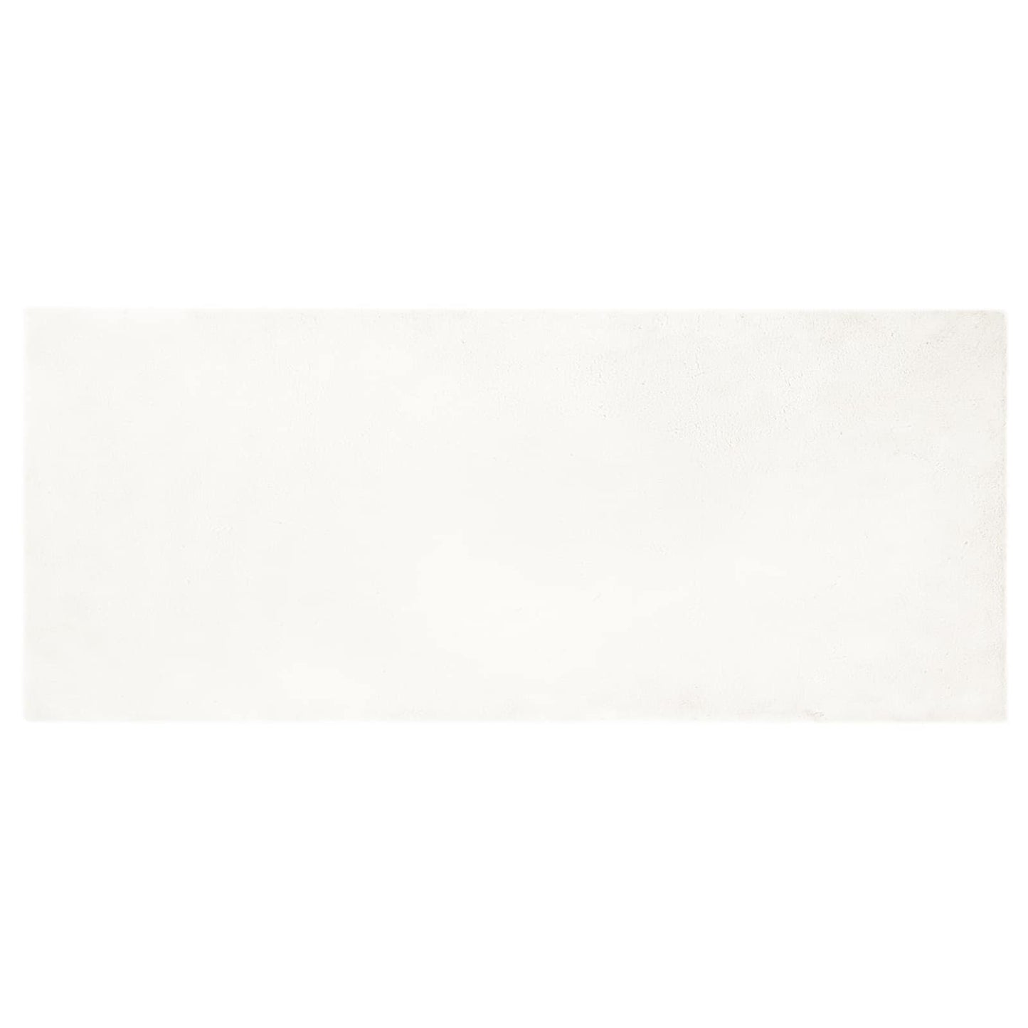 Vidaxl nep konijnenbont tapijt olite crème 100 x 200 cm polyester