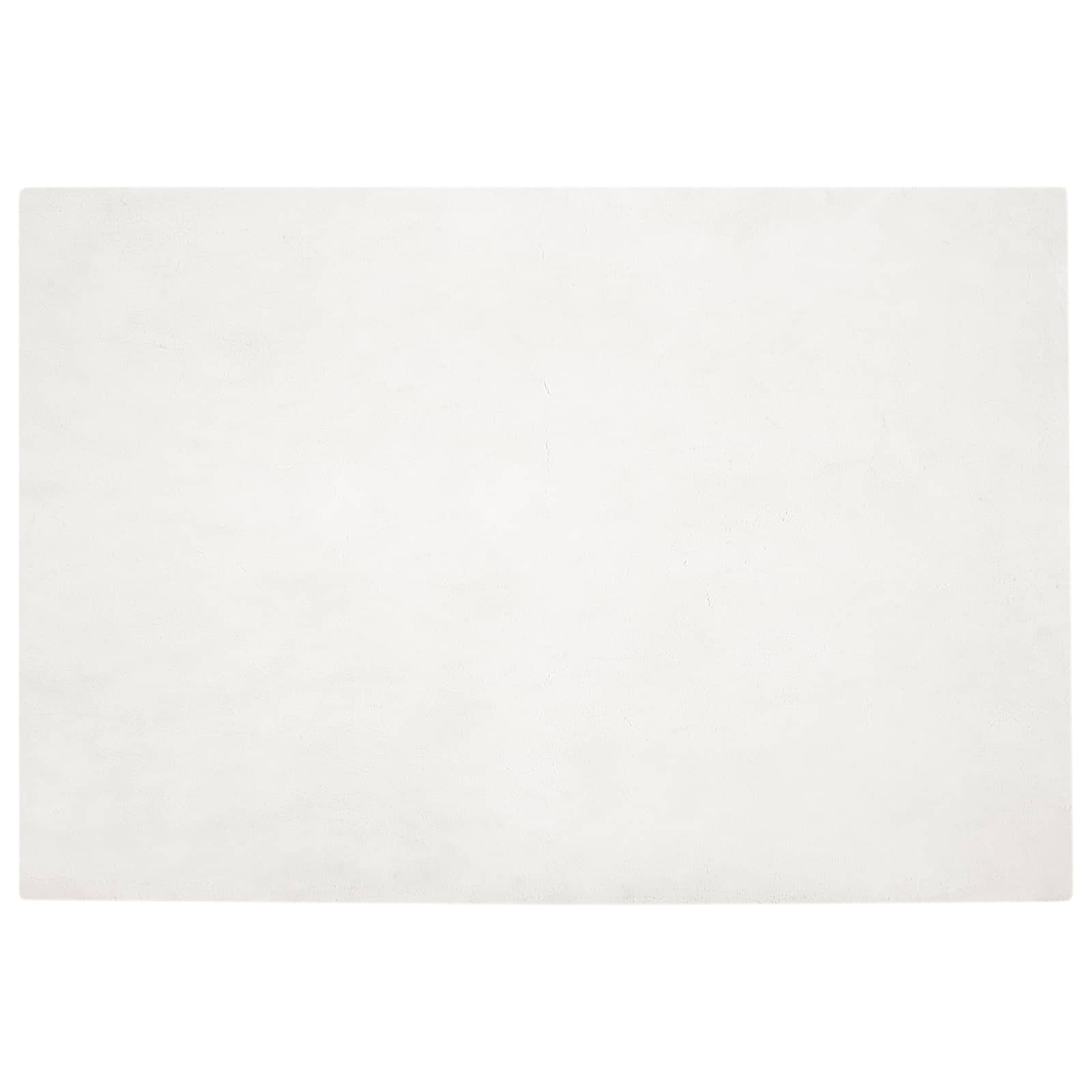 Vidaxl nep konijnenbont tapijt olite crème 160 x 230 cm polyester