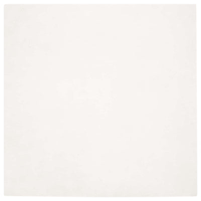 VidaXL alfombra de piel sintética de conejo crema oilte 120 x 120 cm poliéster