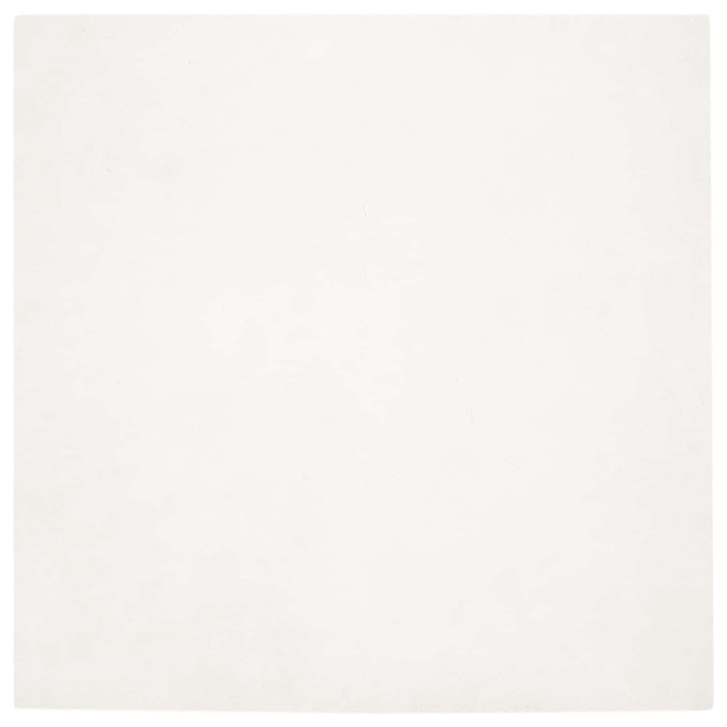 Vidaxl nep konijnenbont tapijt olite crème 160 x 160 cm polyester