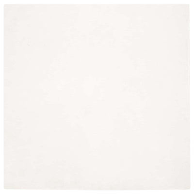 VidaXL alfombra de piel sintética de conejo crema oilte 200 x 200 cm poliéster