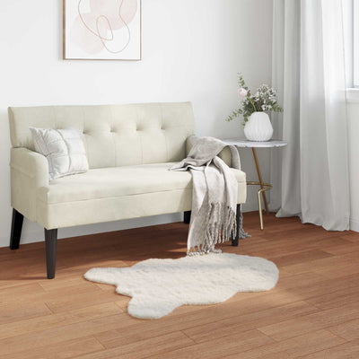 VidaXL tappeto in finta pelliccia di coniglio oilte crema 60 x 90 cm in poliestere