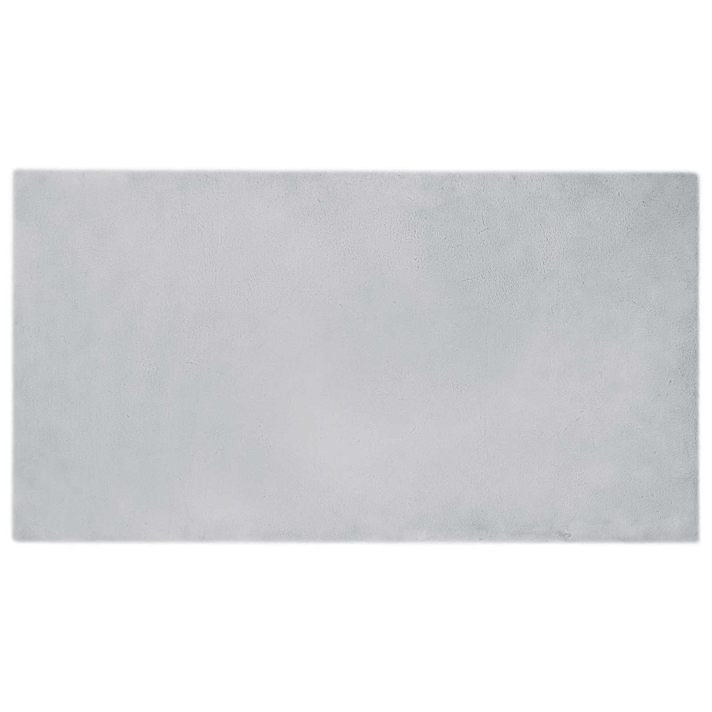 Vidaxl nep konijnenbont tapijt olite grijs 60 x 110 cm polyester