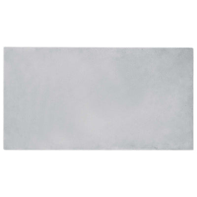 VidaXL alfombra de piel sintética de conejo gris oilte 60 x 110 cm poliéster