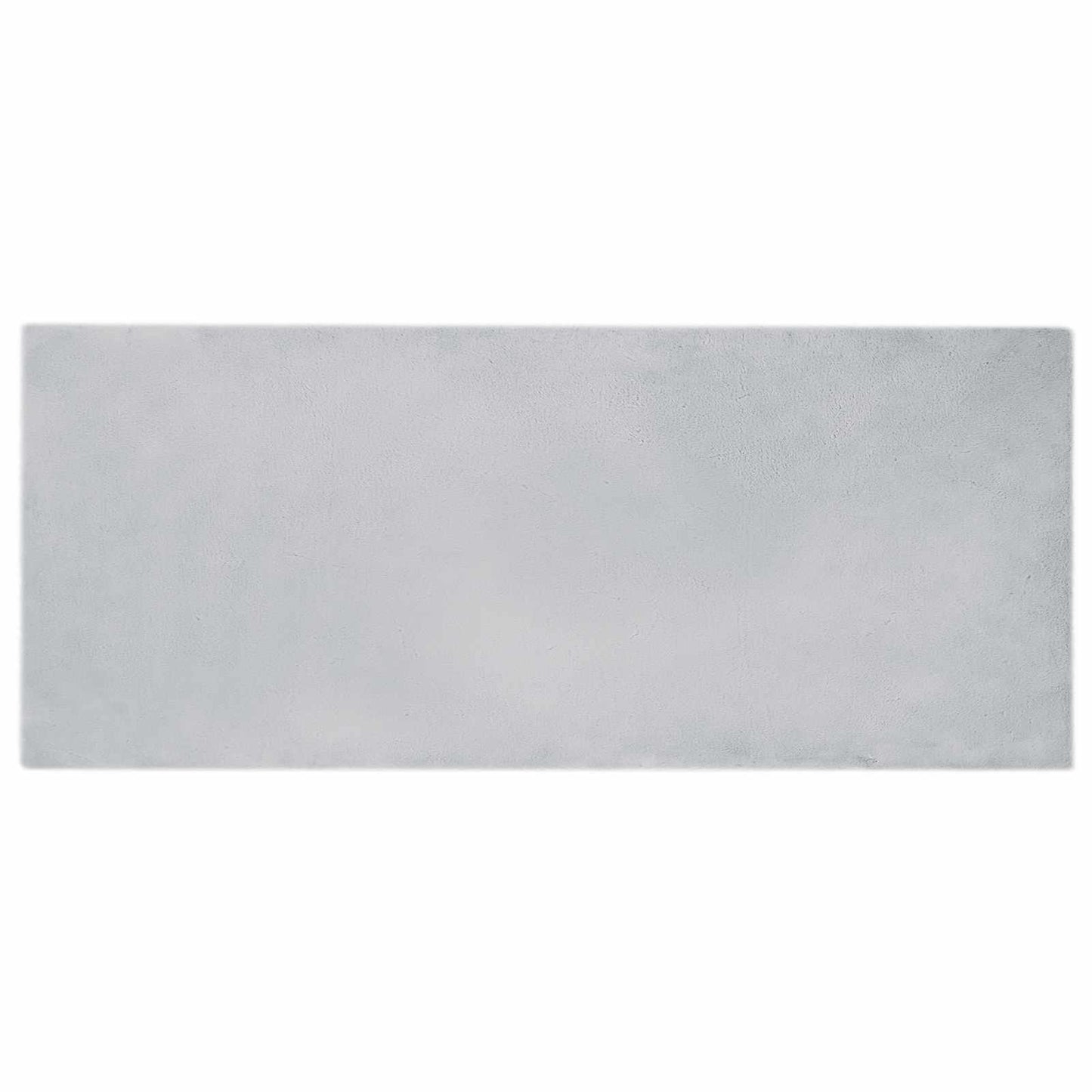 Vidaxl nep konijnenbont tapijt olite grijs 80 x 200 cm polyester