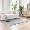 Vidaxl nep konijnenbont tapijt olite grijs 140 x 200 cm polyester