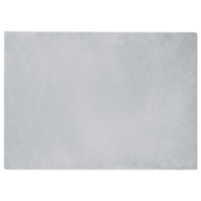 VidaXL alfombra de piel sintética de conejo gris oilte 200 x 280 cm poliéster