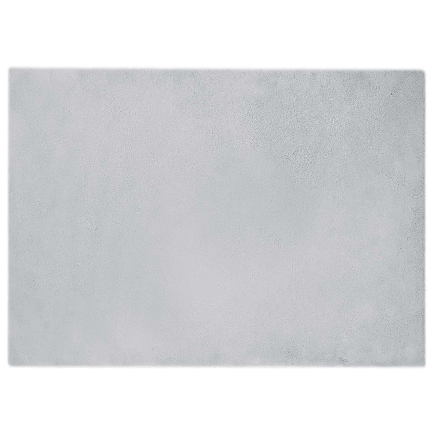 Vidaxl nep konijnenbont tapijt olite grijs 240 x 340 cm polyester