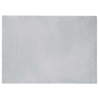 Vidaxl nep konijnenbont tapijt olite grijs 240 x 340 cm polyester