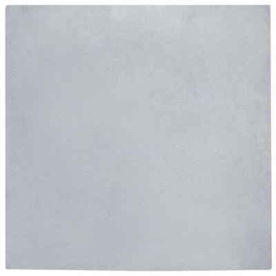 VidaXL alfombra de piel sintética de conejo gris oilte 160 x 160 cm poliéster