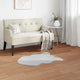 Vidaxl nep konijnenbont tapijt olite grijs 80 x 120 cm polyester