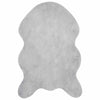 Vidaxl nep konijnenbont tapijt olite grijs 80 x 120 cm polyester