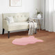 Vidaxl nep konijnenbont tapijt olite roze 60 x 90 cm polyester