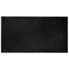 Vidaxl nep konijnenbont tapijt olite zwart 60 x 110 cm polyester