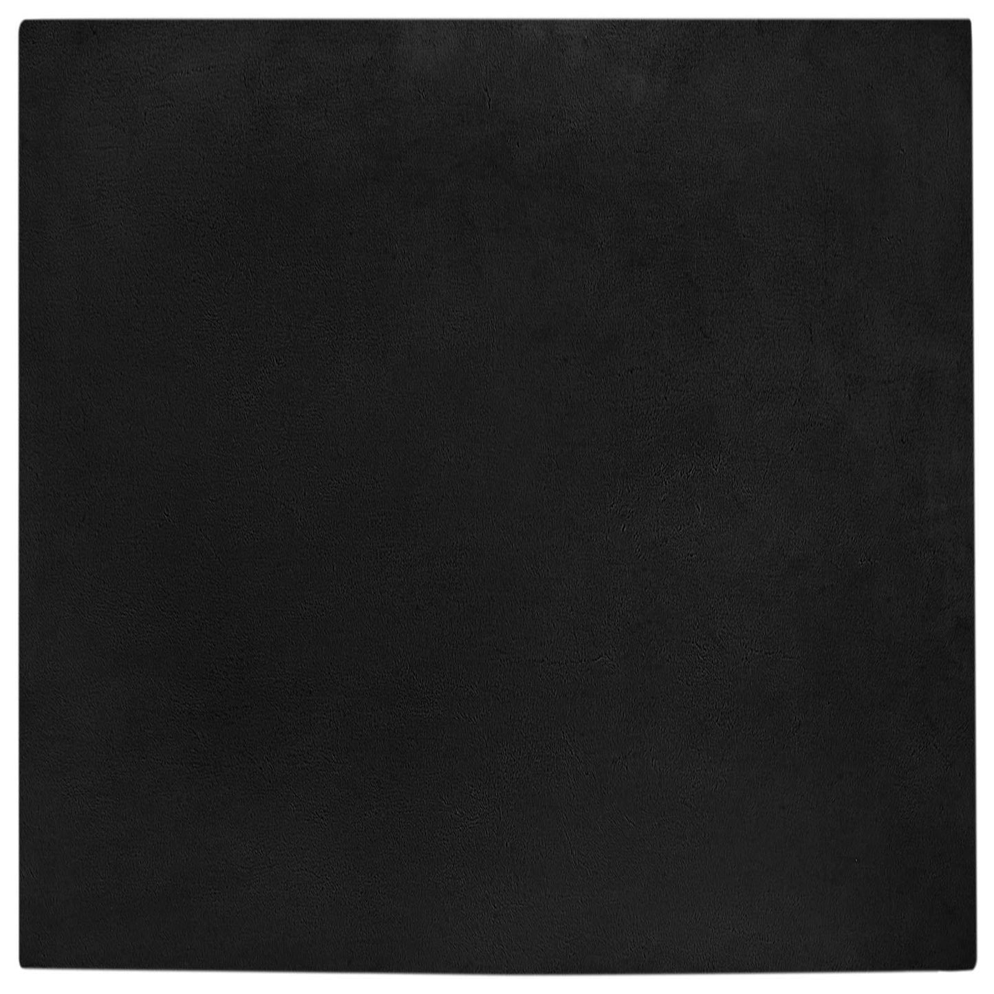 Vidaxl nep konijnenbont tapijt olite zwart 160 x 160 cm polyester