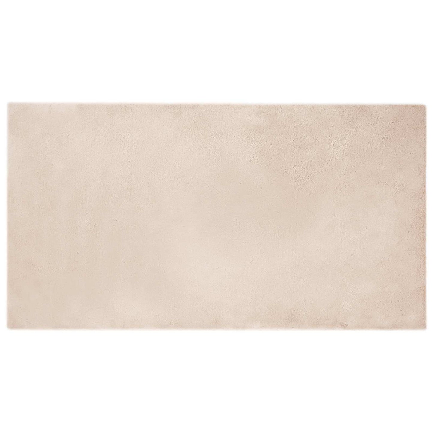 Vidaxl nep konijnenbont tapijt olite taupe 80 x 150 cm polyester