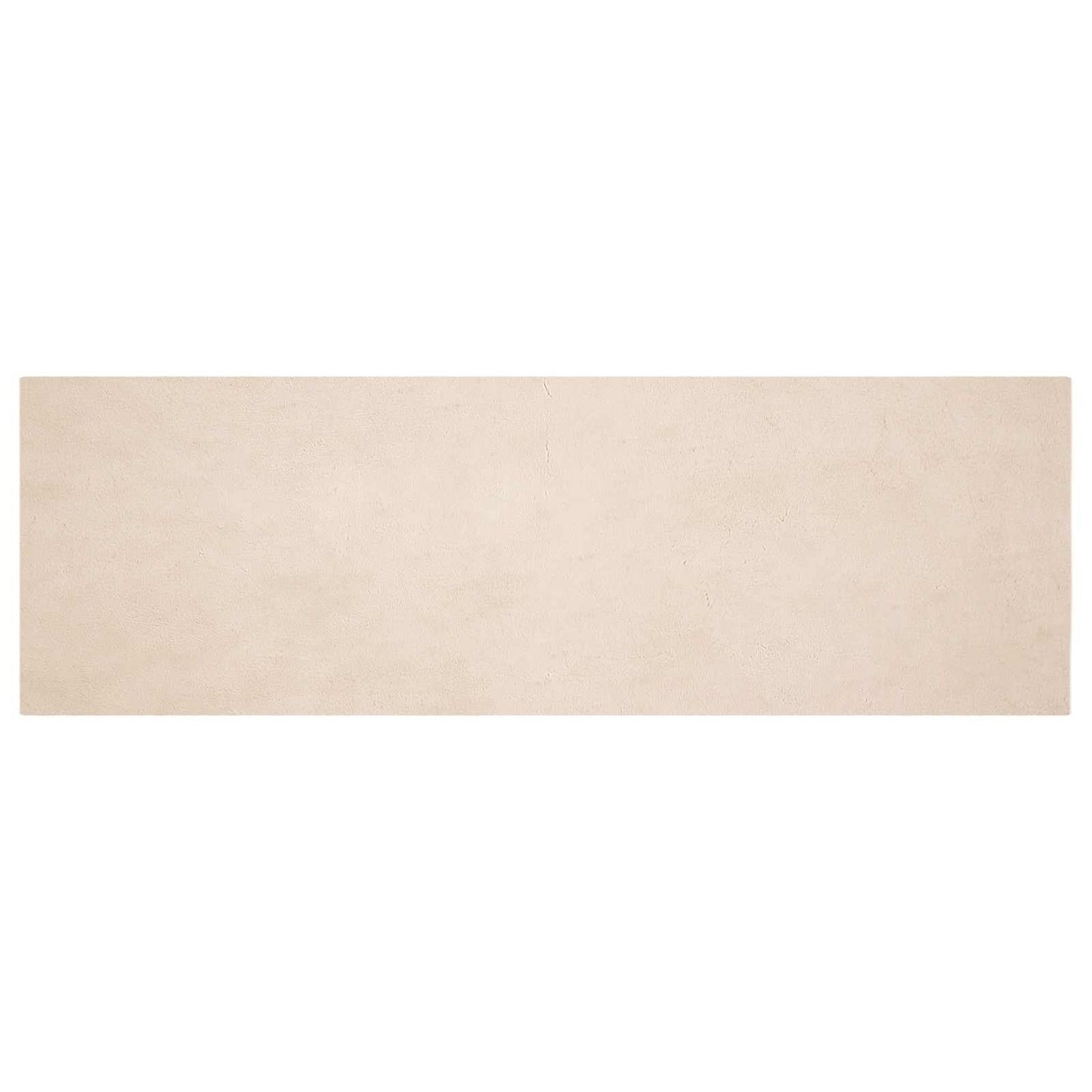 Vidaxl nep konijnenbont tapijt olite taupe 80 x 250 cm polyester