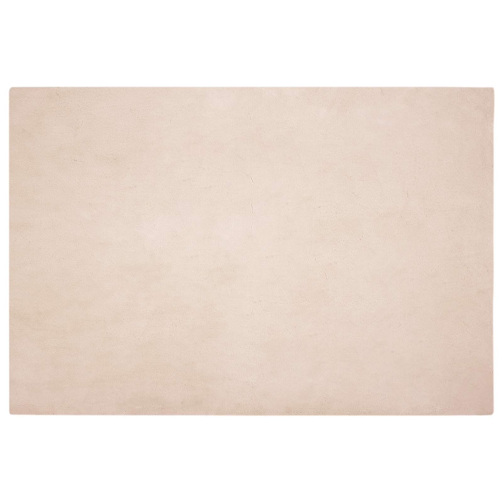 Vidaxl nep konijnenbont tapijt olite taupe 160 x 230 cm polyester